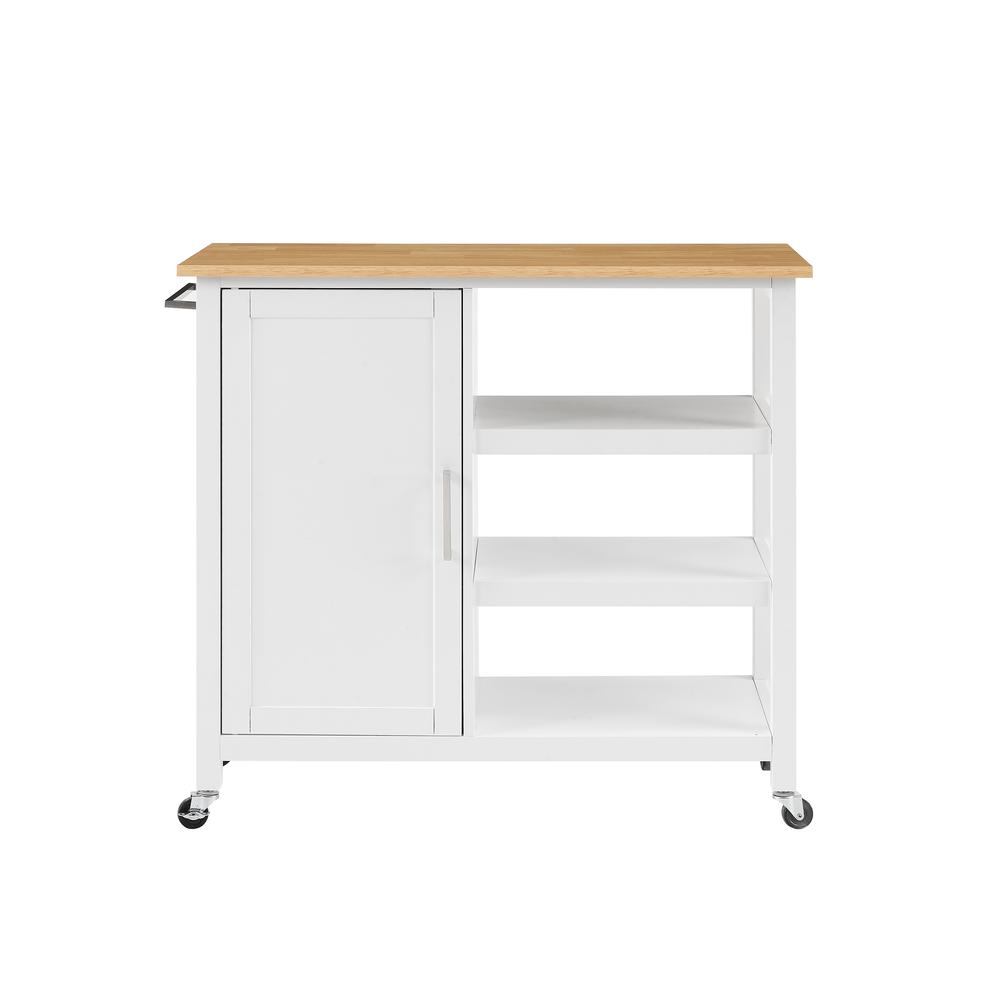 Tristan Open Kitchen Island/Cart. Picture 5