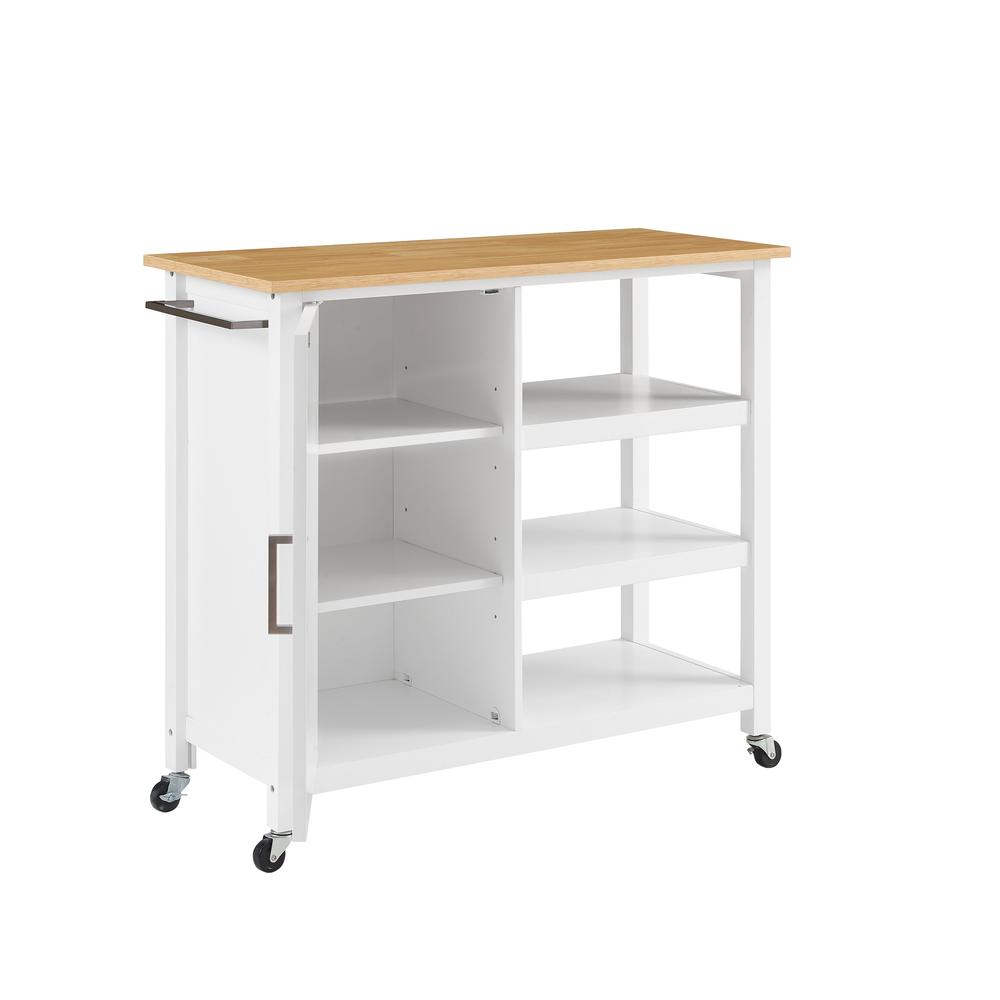 Tristan Open Kitchen Island/Cart. Picture 6