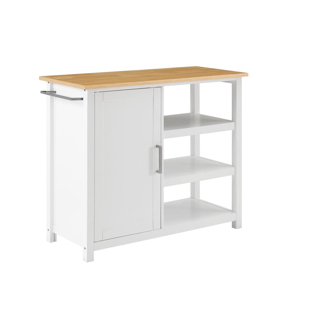 Tristan Open Kitchen Island/Cart. Picture 8