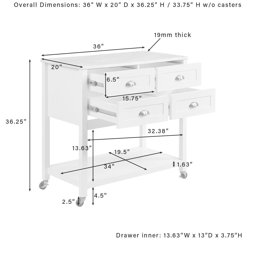 Connell Kitchen Island/Cart. Picture 16