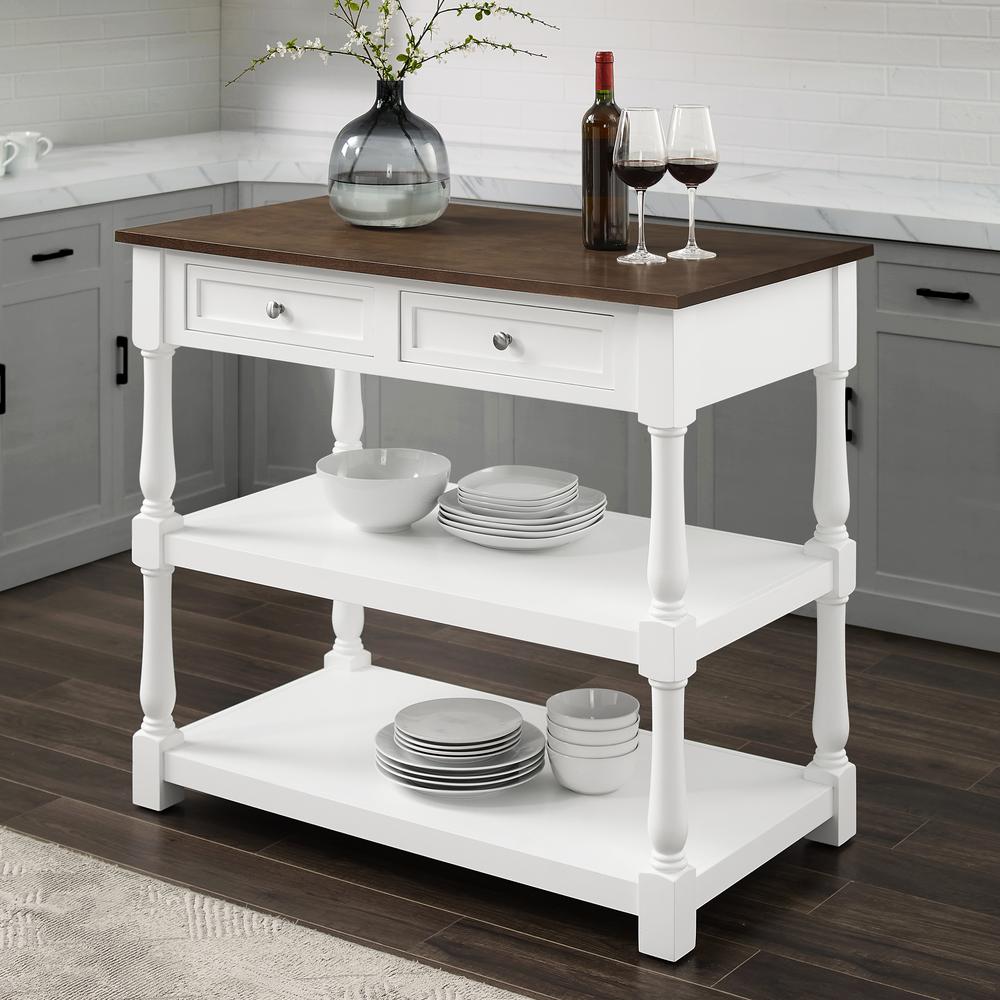 Caitlyn Wood Top Kitchen Island. Picture 2