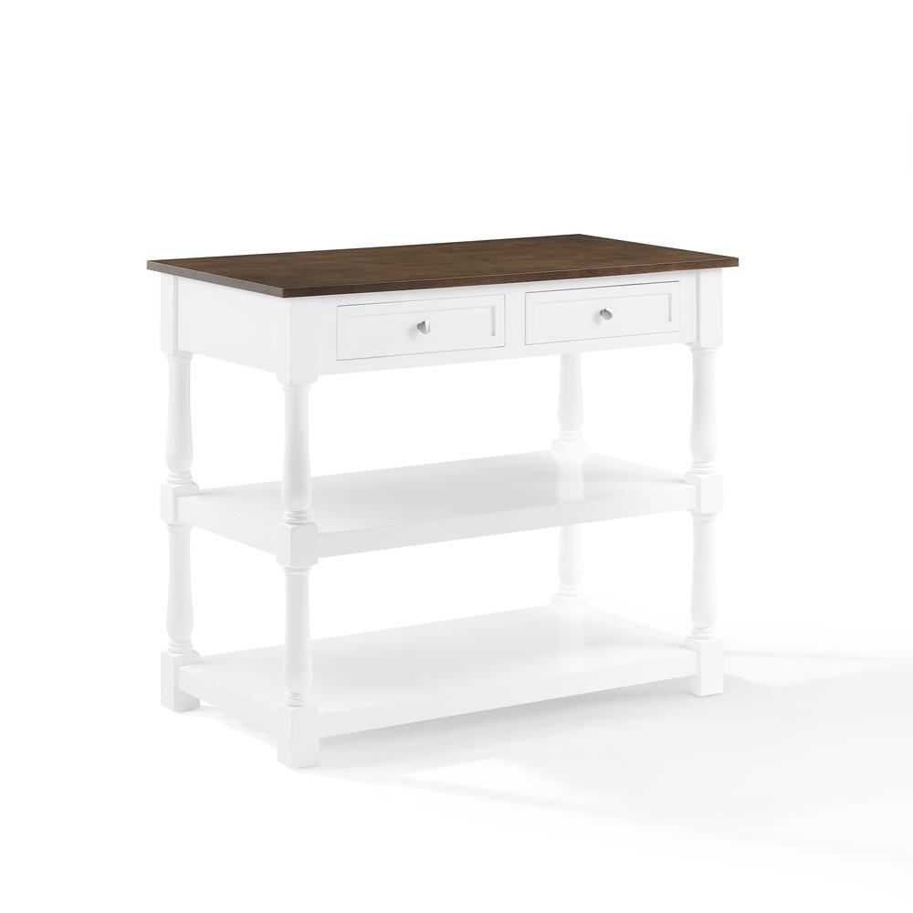 Caitlyn Wood Top Kitchen Island. Picture 1