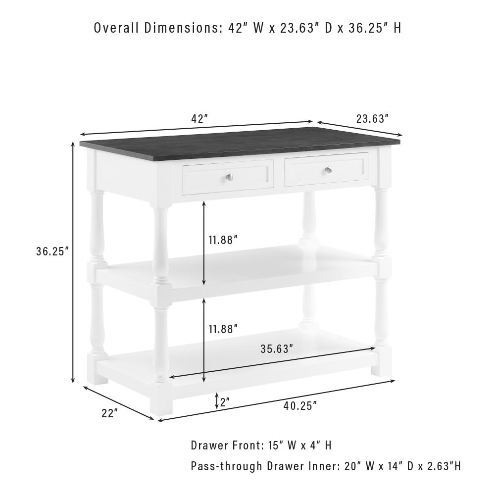 Caitlyn Wood Top Kitchen Island. Picture 7