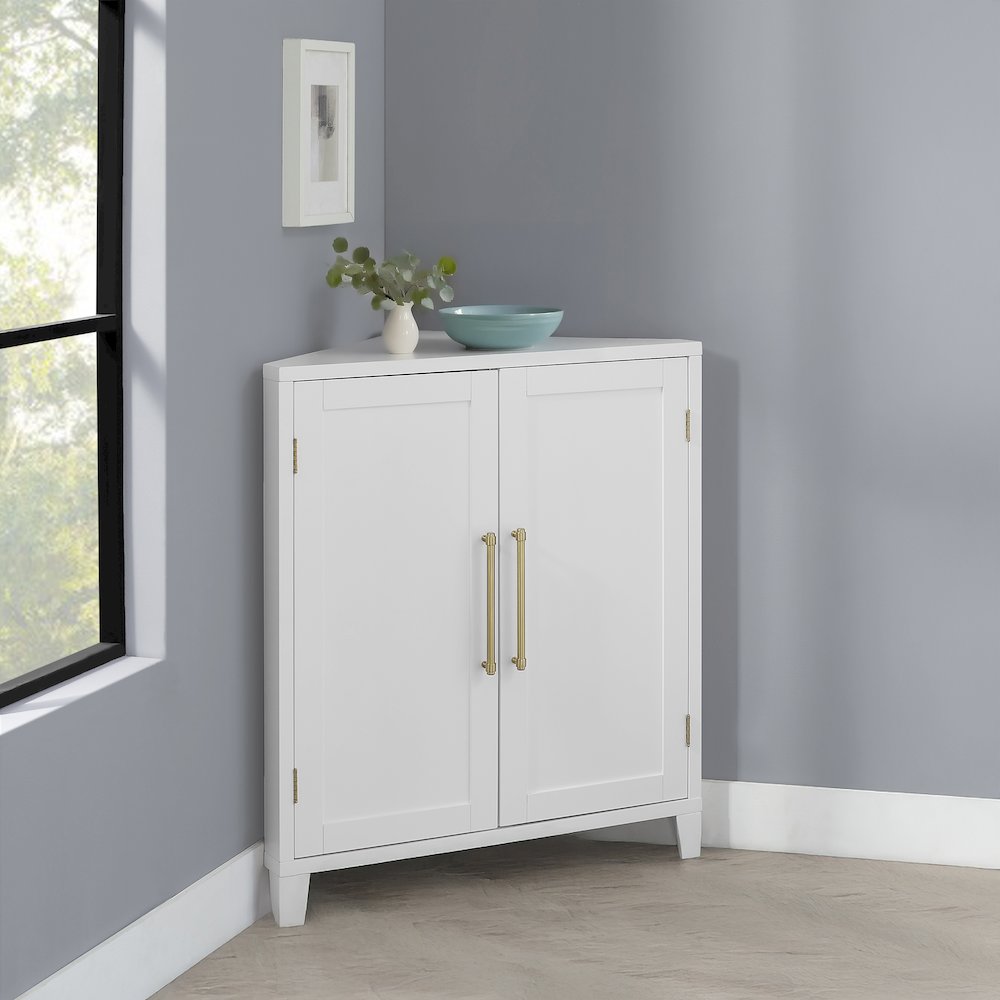 Roarke Stackable Corner Kitchen Storage Pantry. Picture 7