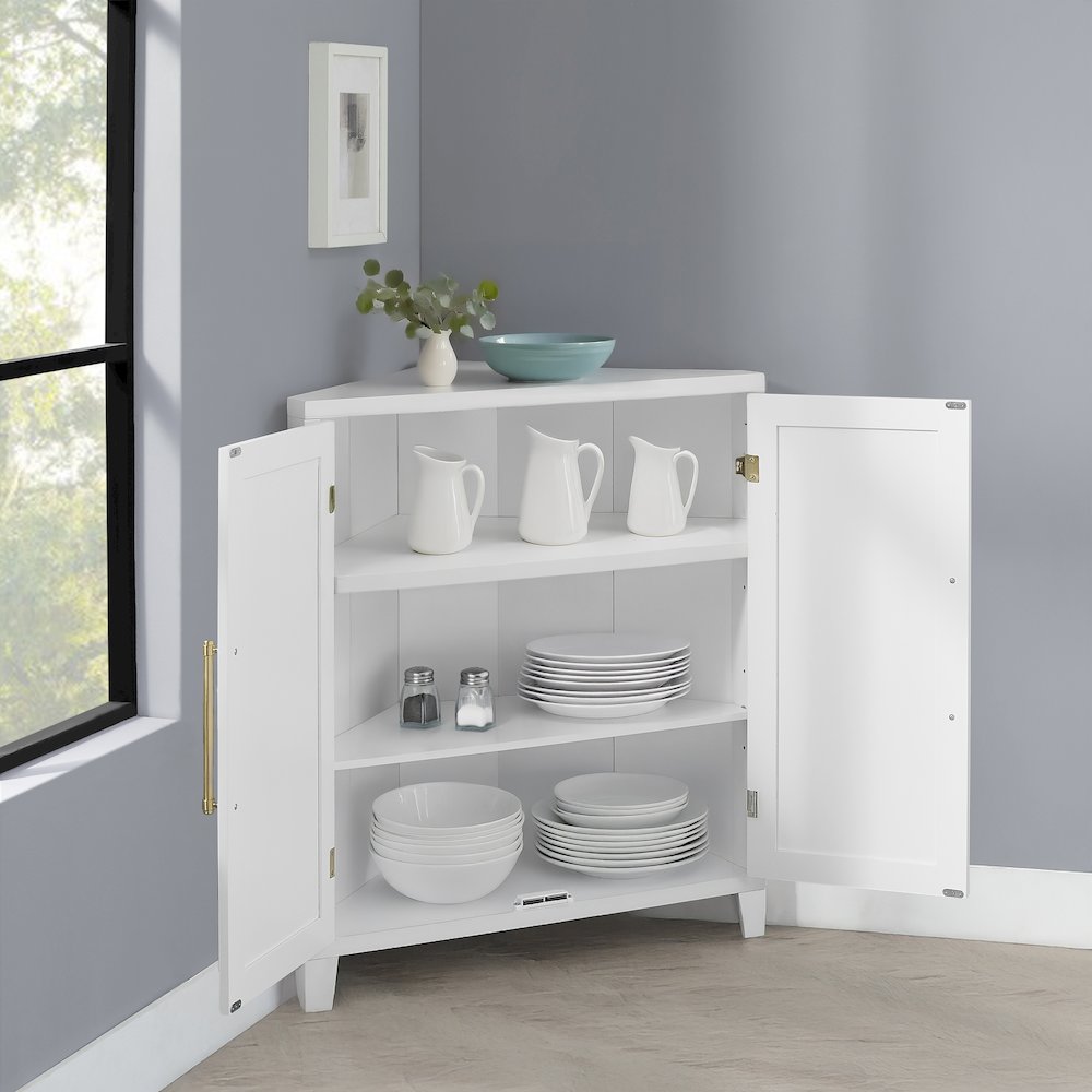 Roarke Stackable Corner Kitchen Storage Pantry. Picture 9