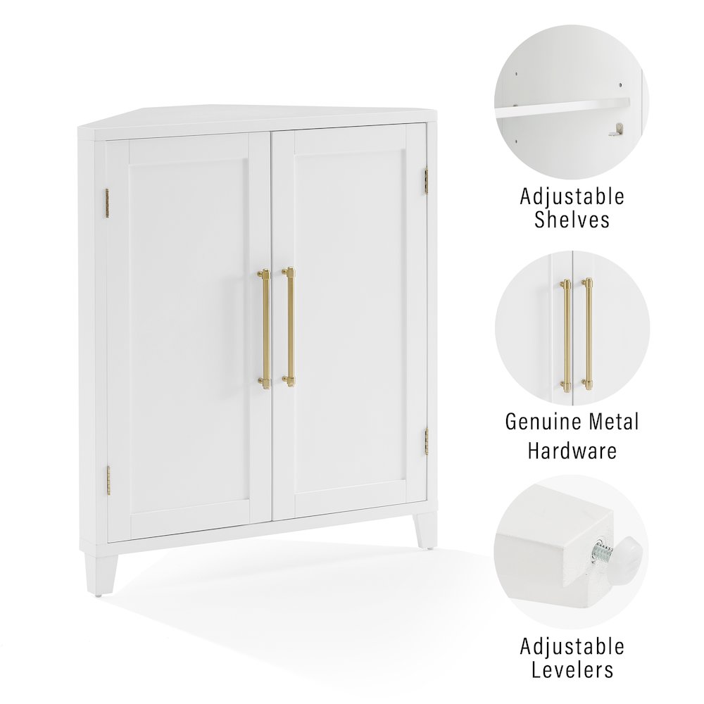 Roarke Stackable Corner Kitchen Storage Pantry. Picture 10