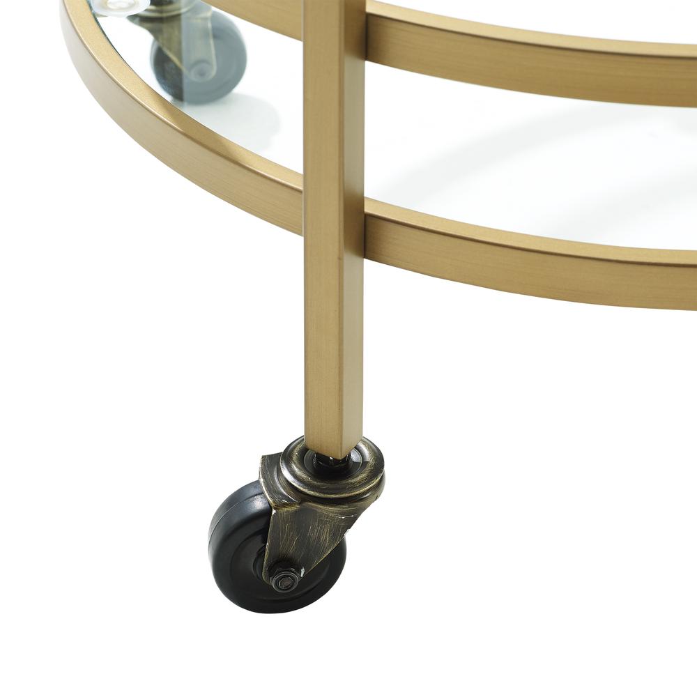 Bailey Round Rolling Bar Cart. Picture 7