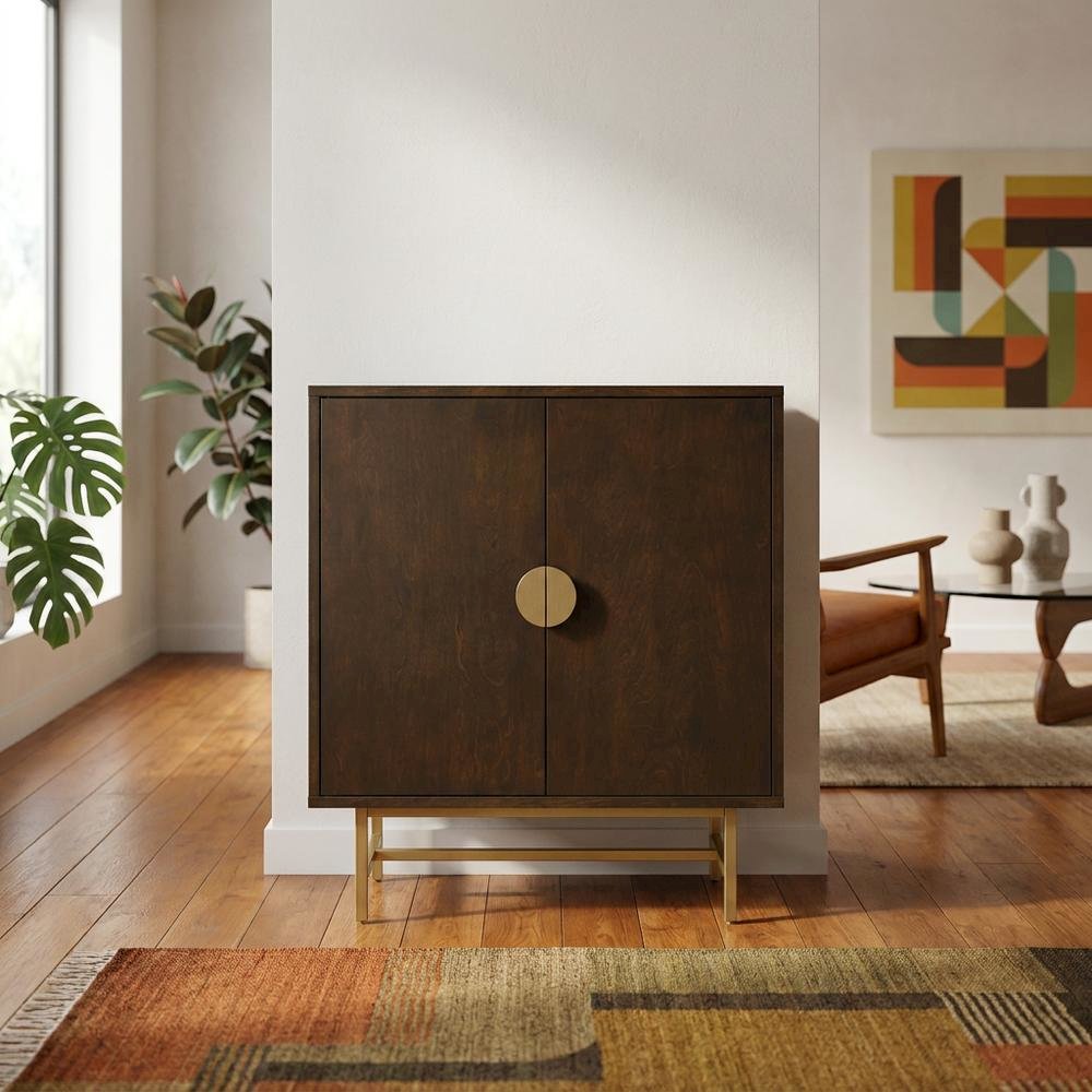 Gold Bar Cabinet with Anti-Tip Hardware and Durable Construction. Picture 7