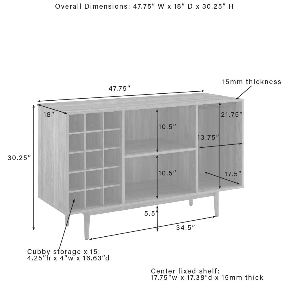 Liam Wine Rack Sideboard. Picture 12