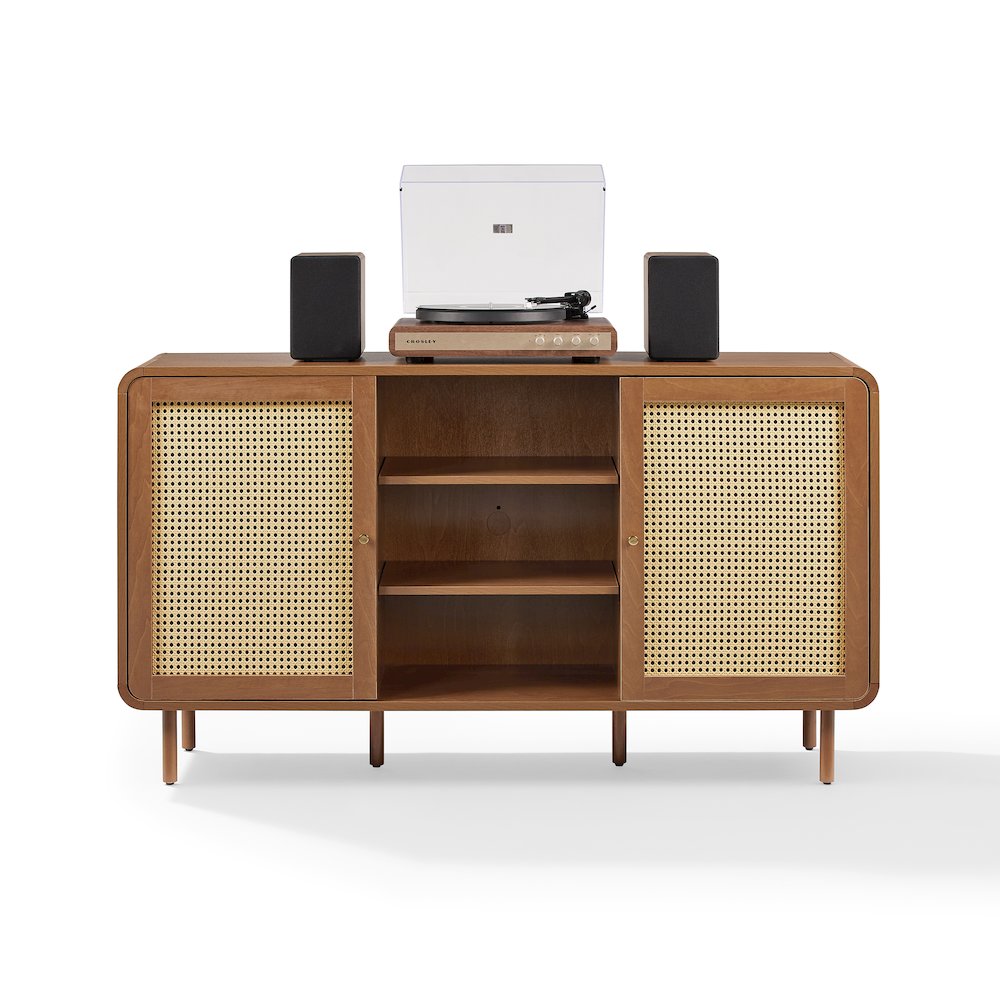 Nora Mid-Century Sideboard, Rattan Buffet Cabinet, TV Stand,Entertainment Center. Picture 4