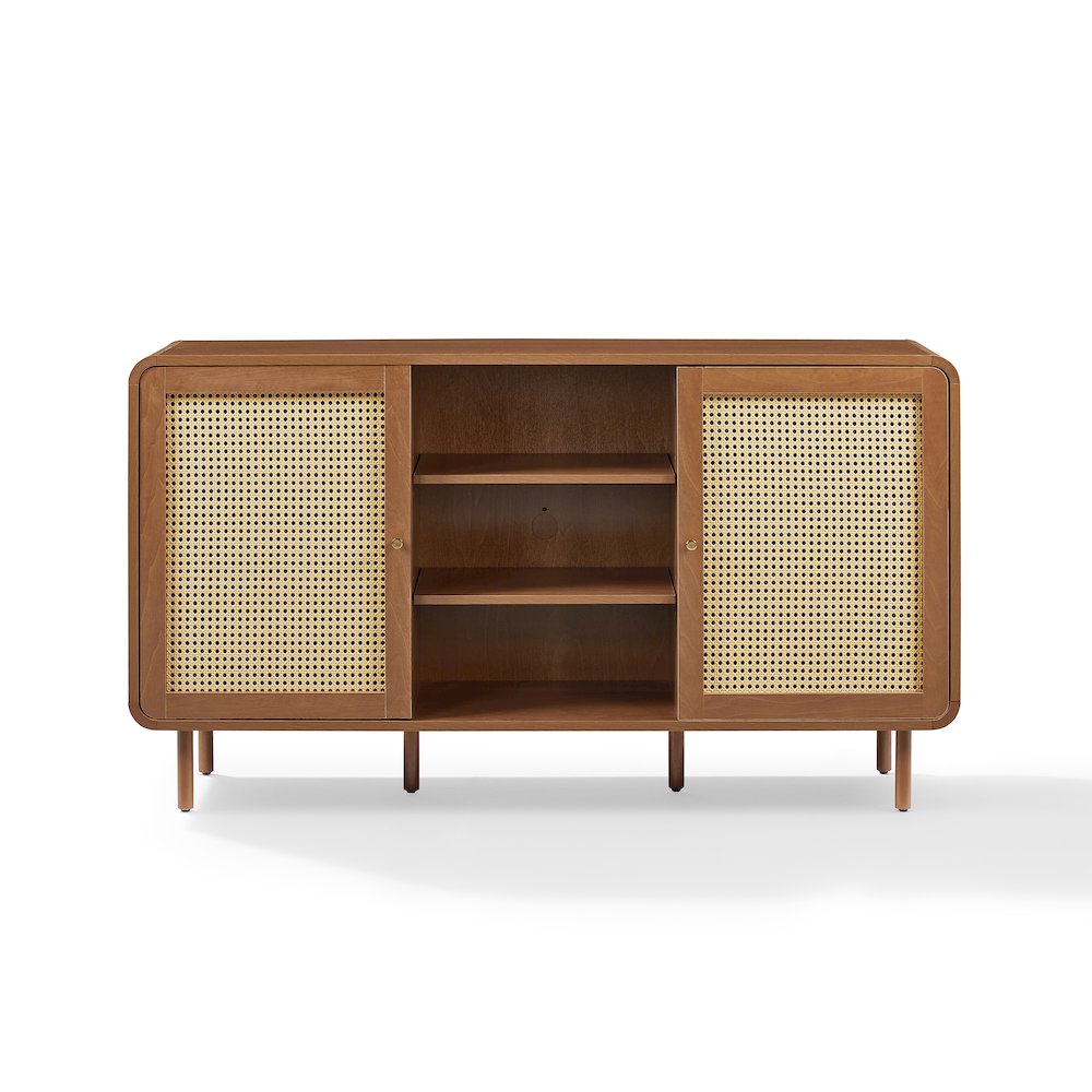 Nora Mid-Century Sideboard, Rattan Buffet Cabinet, TV Stand,Entertainment Center. Picture 3