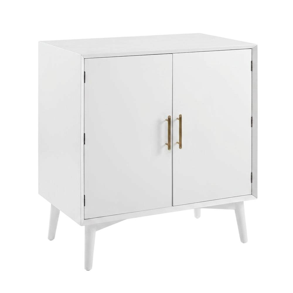 Black bar cabinet with anti-tip hardware and ample storage space. Picture 1