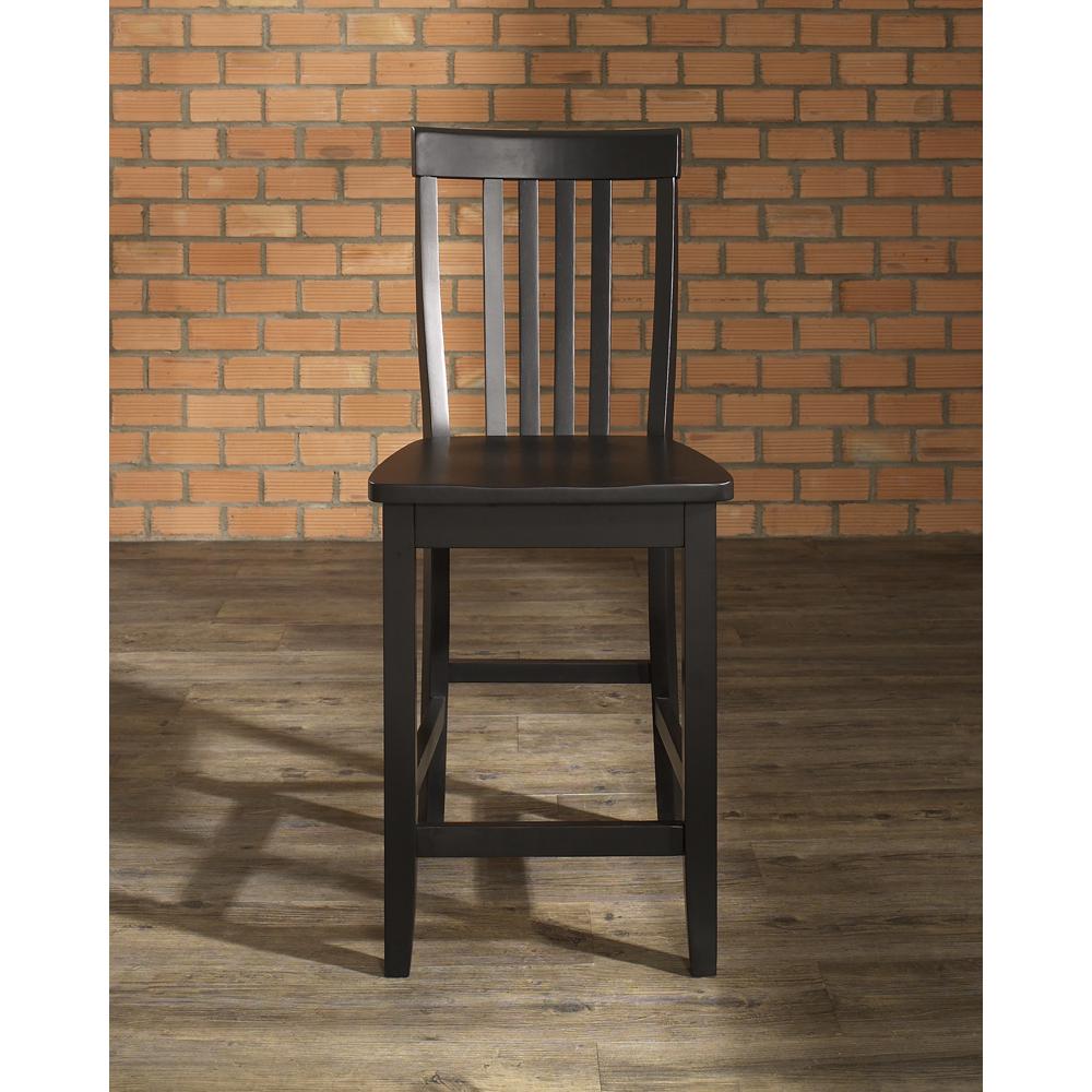 School House 2-Piece Counter Height Bar Stool Set. Picture 2