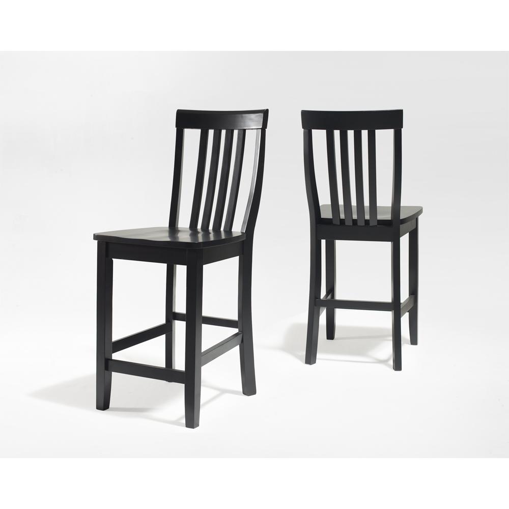 School House 2-Piece Counter Height Bar Stool Set. Picture 1