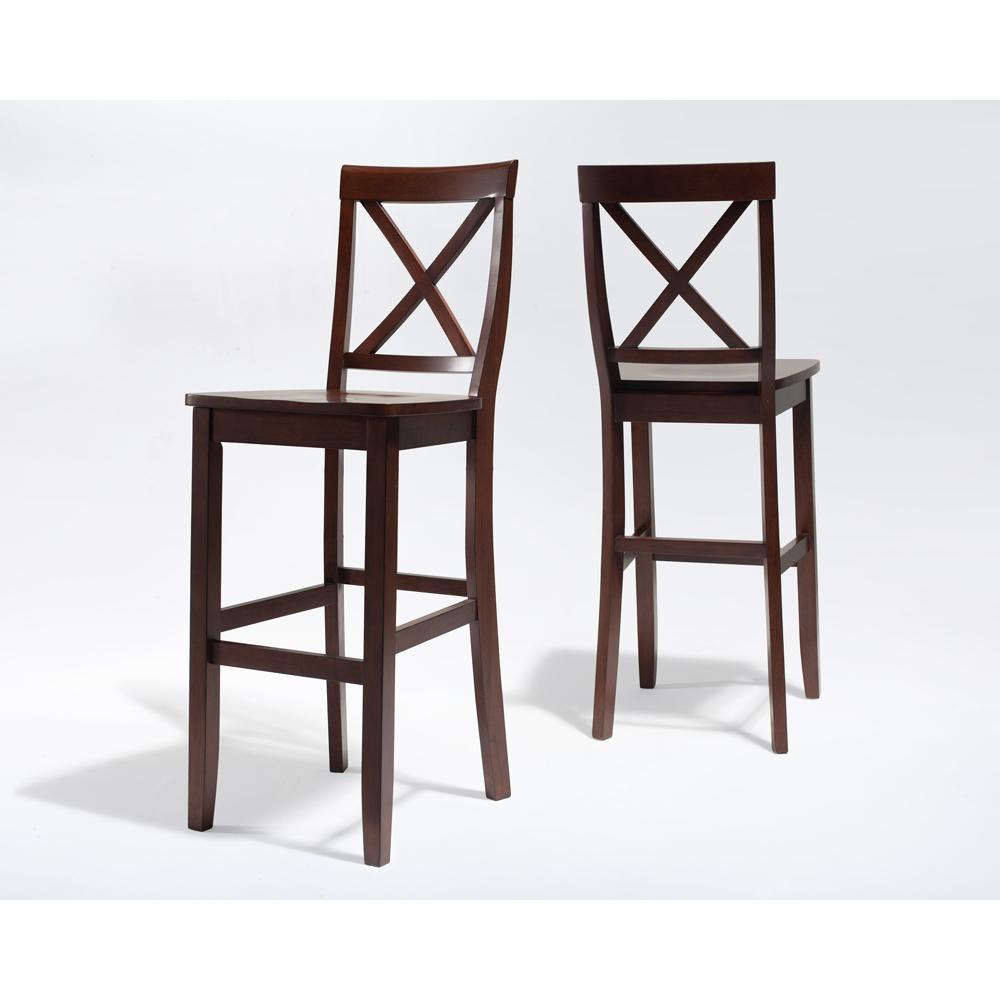 X-Back 2-Piece Bar Stool Set - 2 Stools. Picture 1