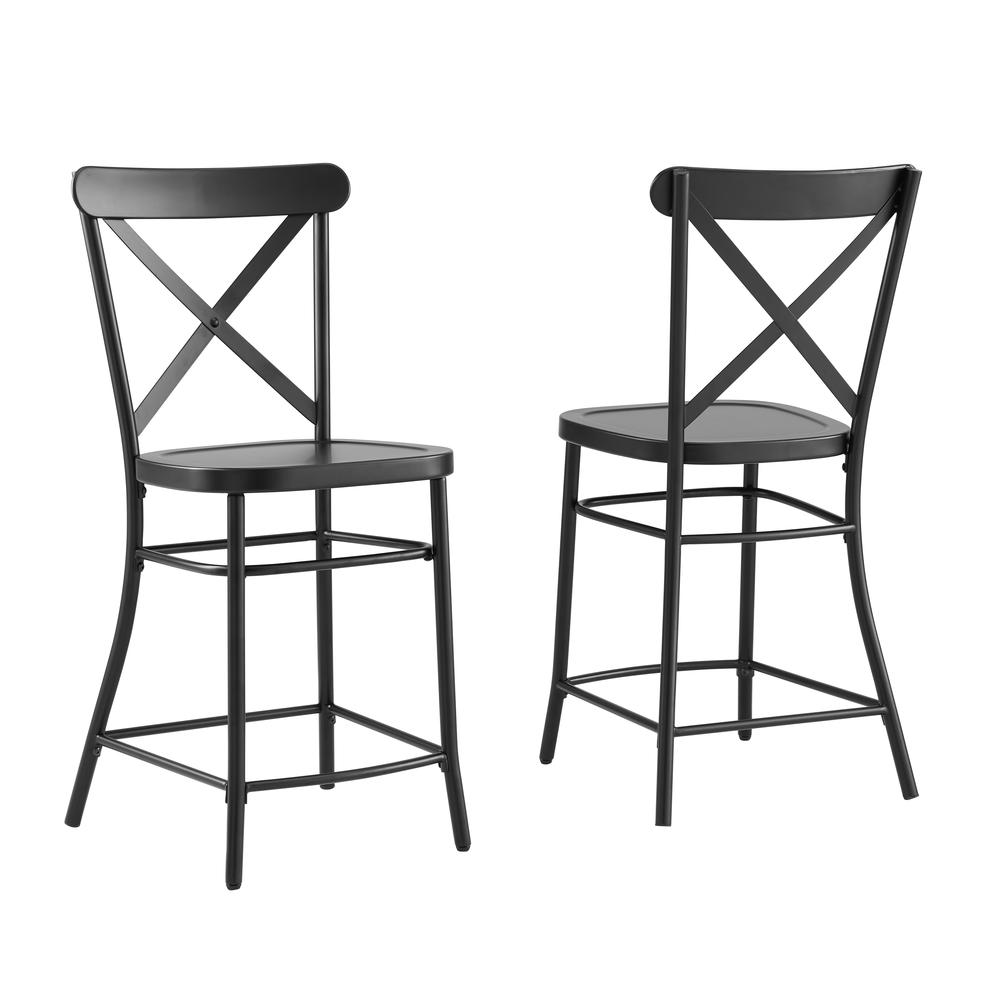 Camille 2-Piece Counter Height Bar Stool Set - 2 Stools. Picture 3