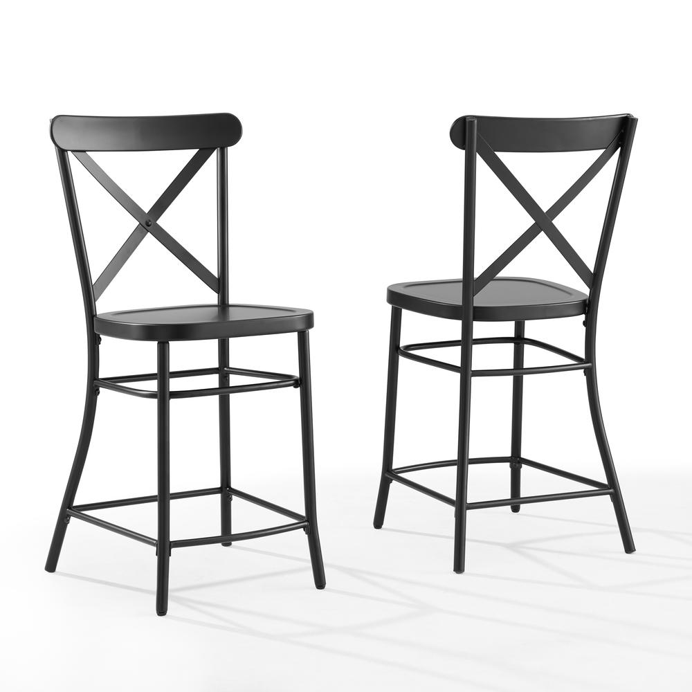Camille 2-Piece Counter Height Bar Stool Set - 2 Stools. Picture 7