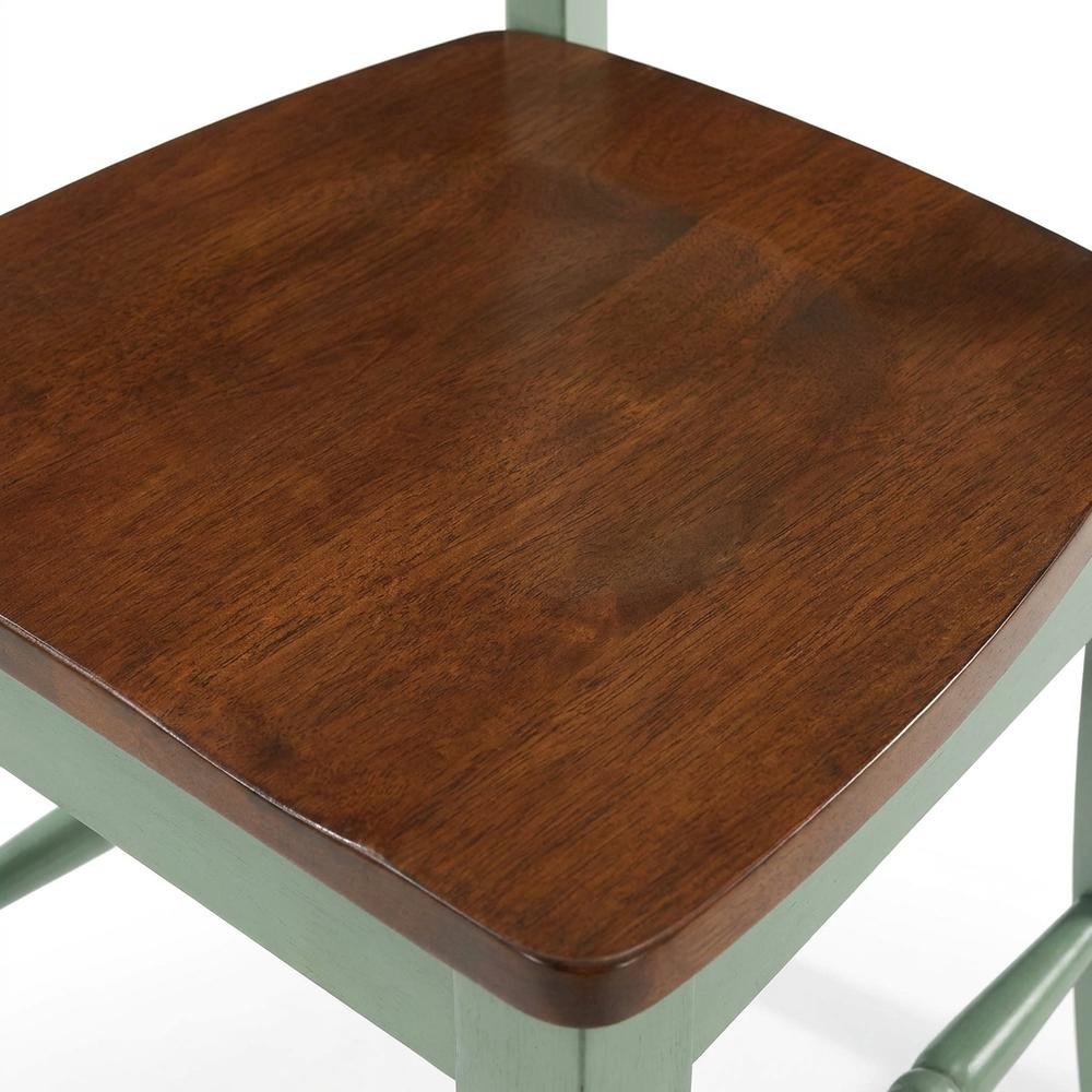2-Piece Dining Chair Set with Upholstered Seats and Modern Design. Picture 7