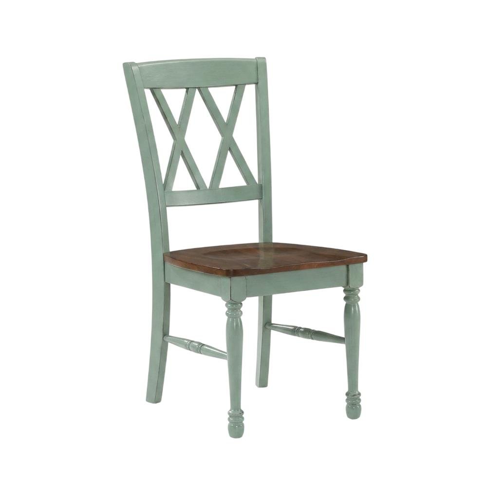 2-Piece Dining Chair Set with Upholstered Seats and Modern Design. Picture 4
