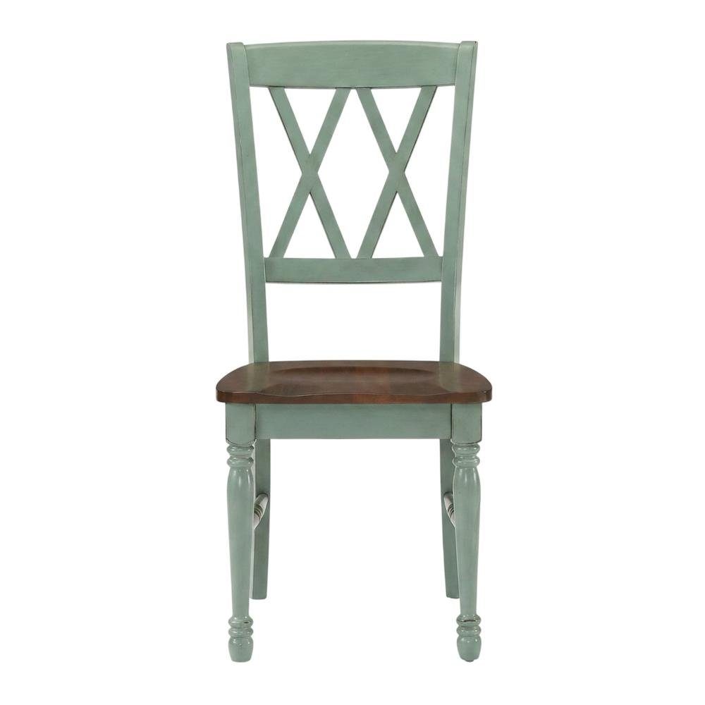 2-Piece Dining Chair Set with Upholstered Seats and Modern Design. Picture 6