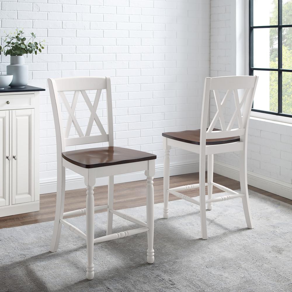 Shelby 2-Piece Counter Height Bar Stool Set. Picture 5