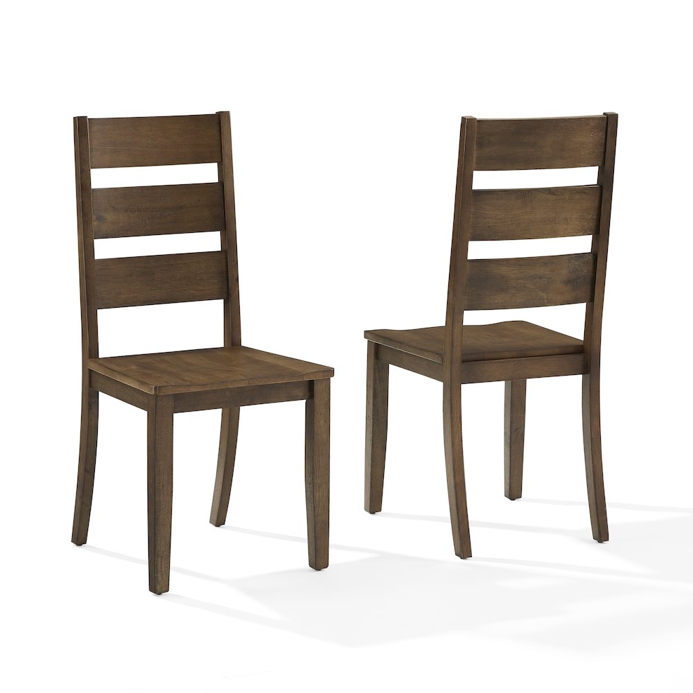 Joanna 2-Piece Ladder-Back Dining Chair Set - 2 Ladder-Back Chairs. Picture 1