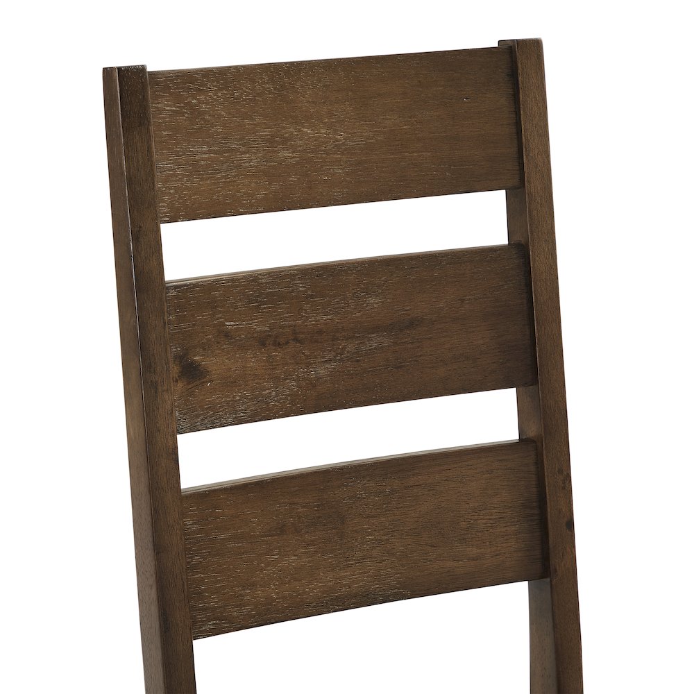 Joanna 2-Piece Ladder-Back Dining Chair Set - 2 Ladder-Back Chairs. Picture 8