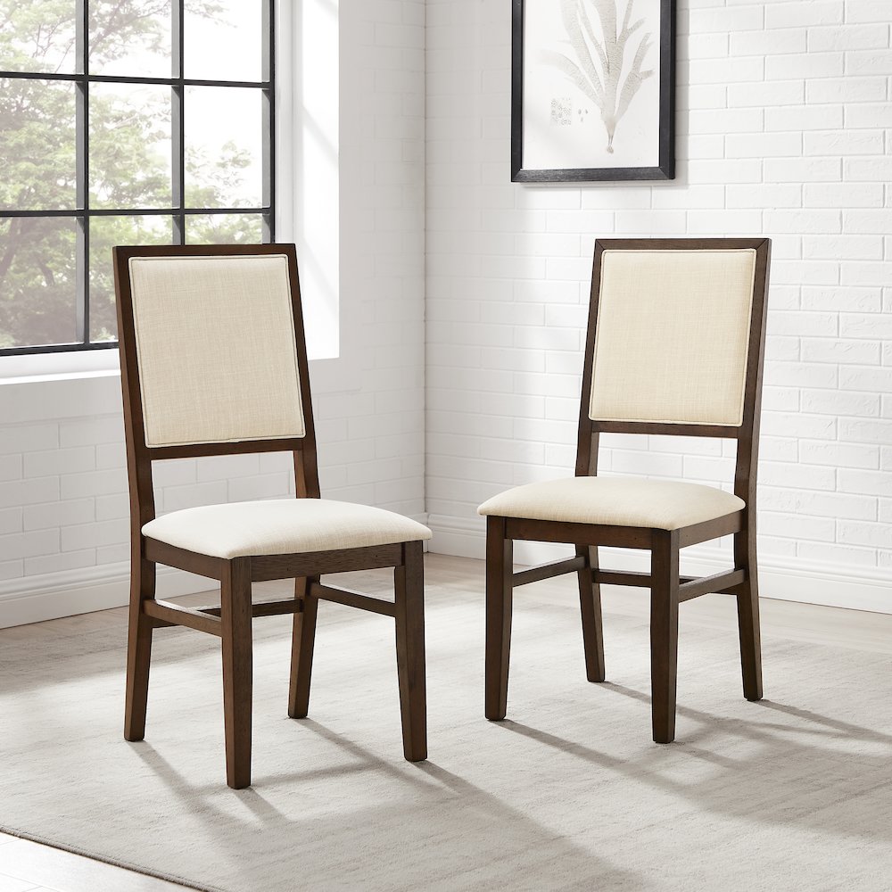 Joanna 2-Piece Upholstered Back Dining Chair Set - 2 Upholstered Chairs. Picture 4