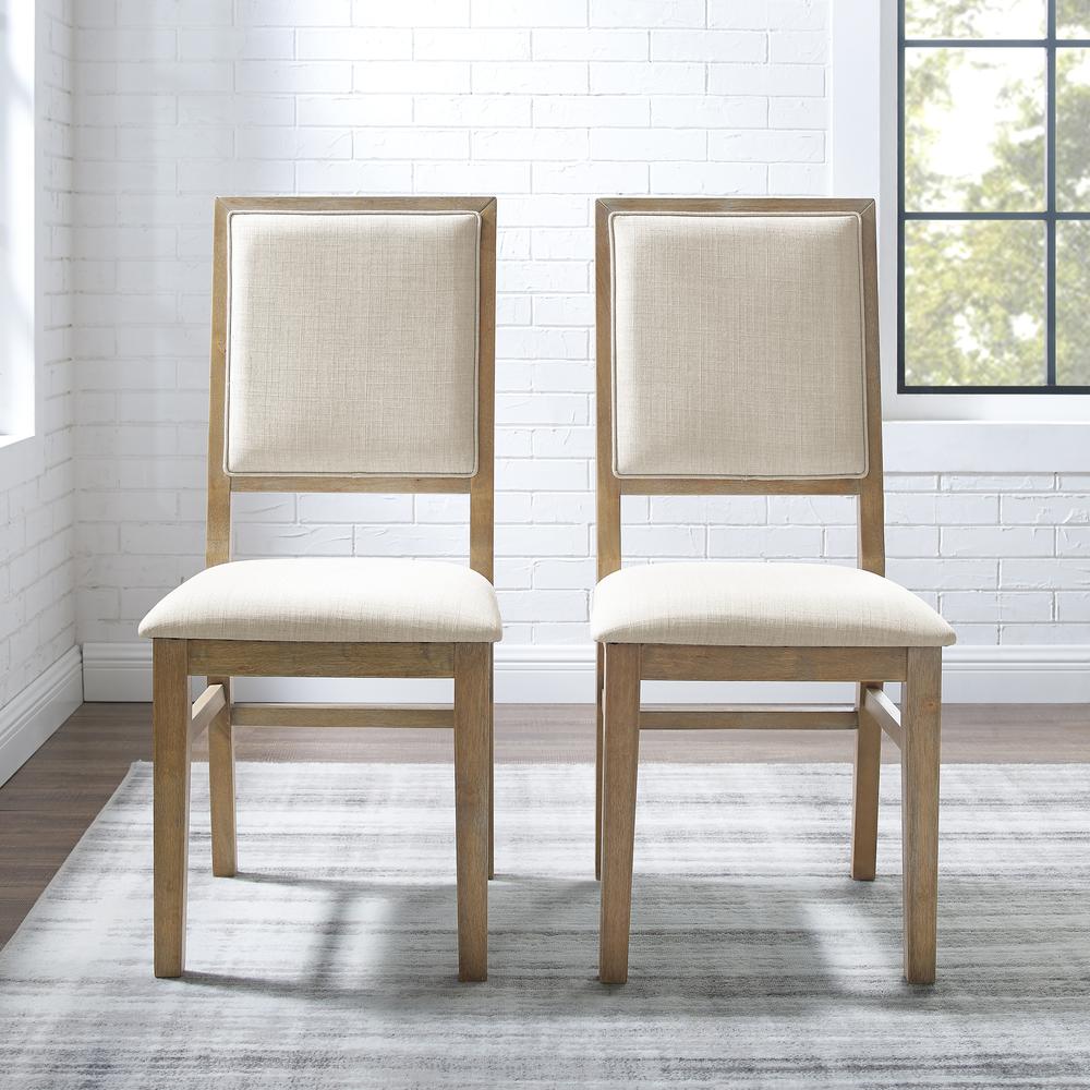Joanna 2-Piece Upholstered Back Dining Chair Set. Picture 4