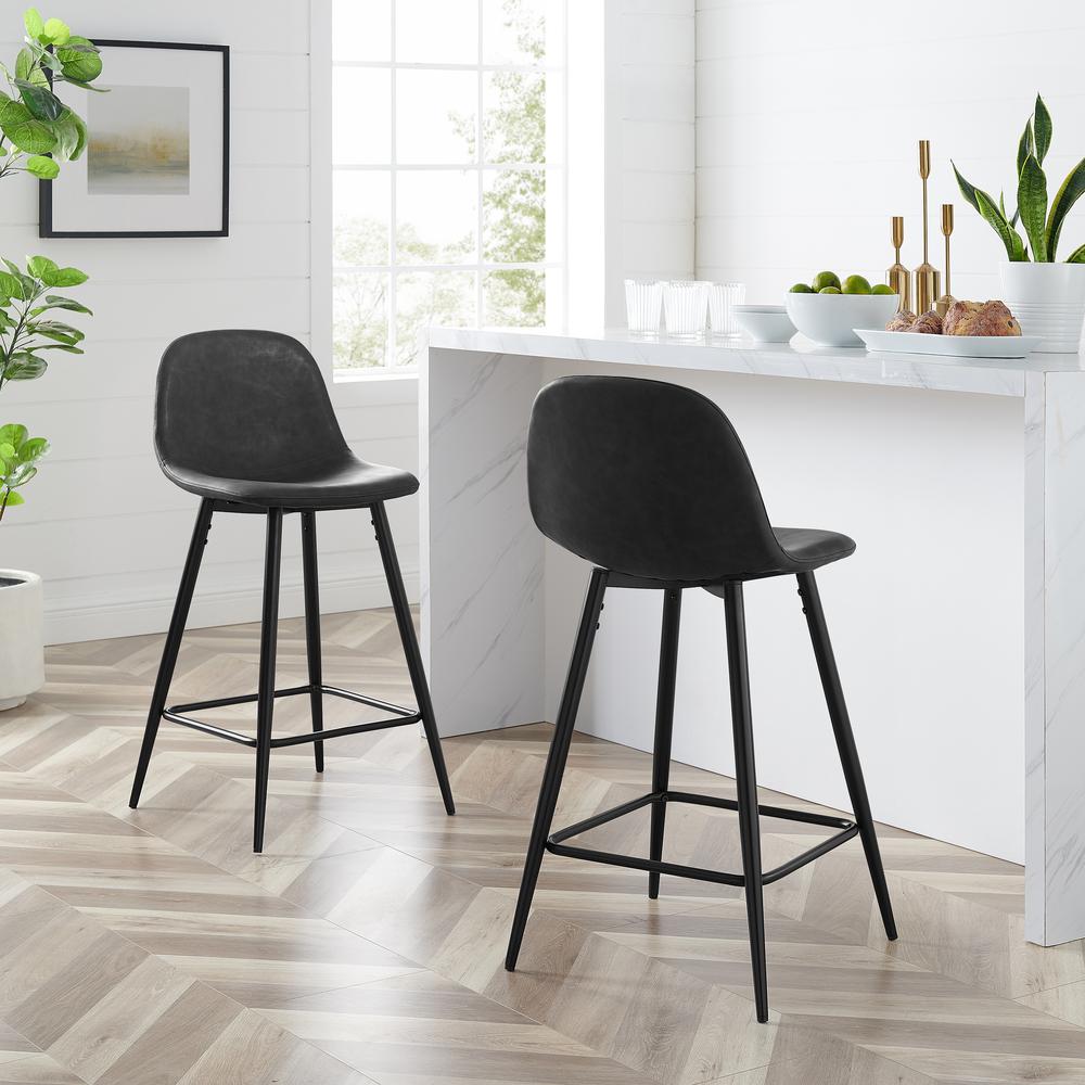 Weston 2-Piece Counter Height Bar Stool Set. Picture 2