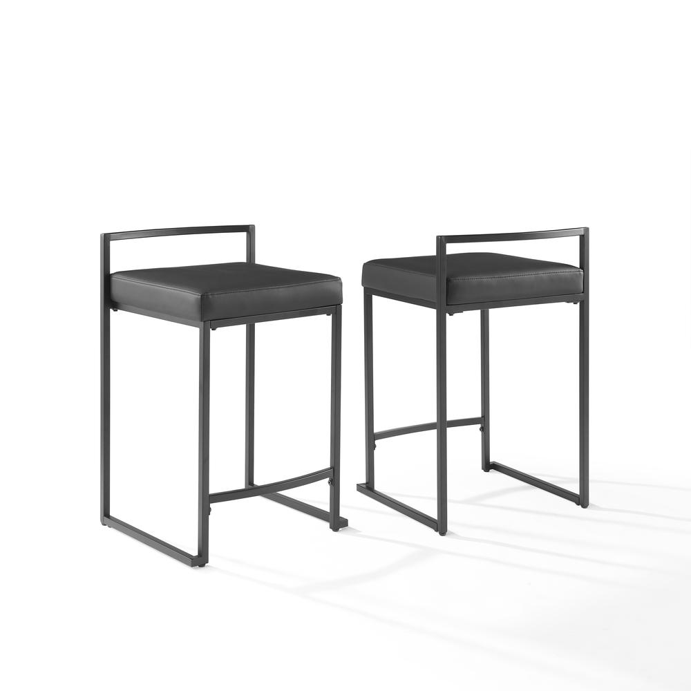 Harlowe 2-Piece Counter Height Bar Stool Set. Picture 1