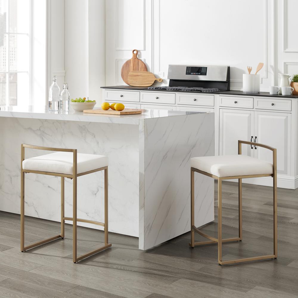 Harlowe 2-Piece Counter Height Bar Stool Set. Picture 7