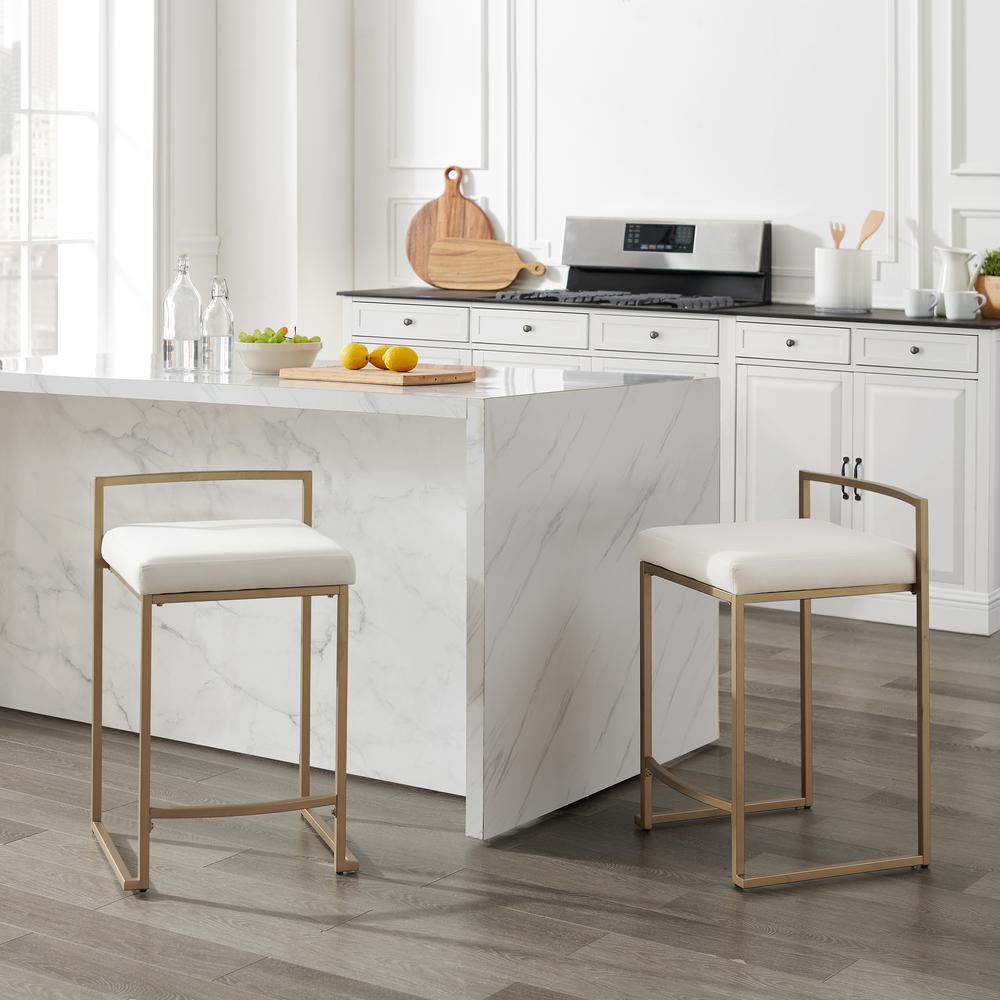 Harlowe 2-Piece Counter Height Bar Stool Set. Picture 6