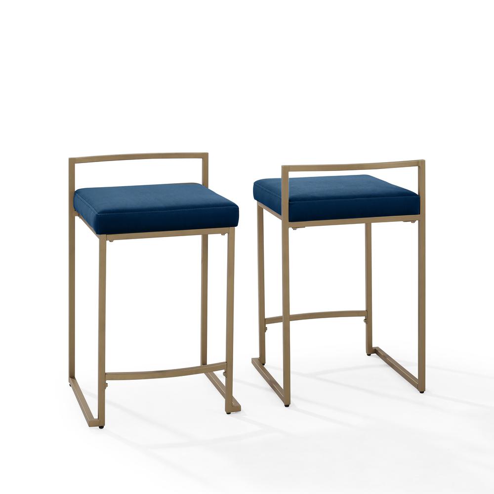 Harlowe 2-Piece Counter Height Bar Stool Set. Picture 1