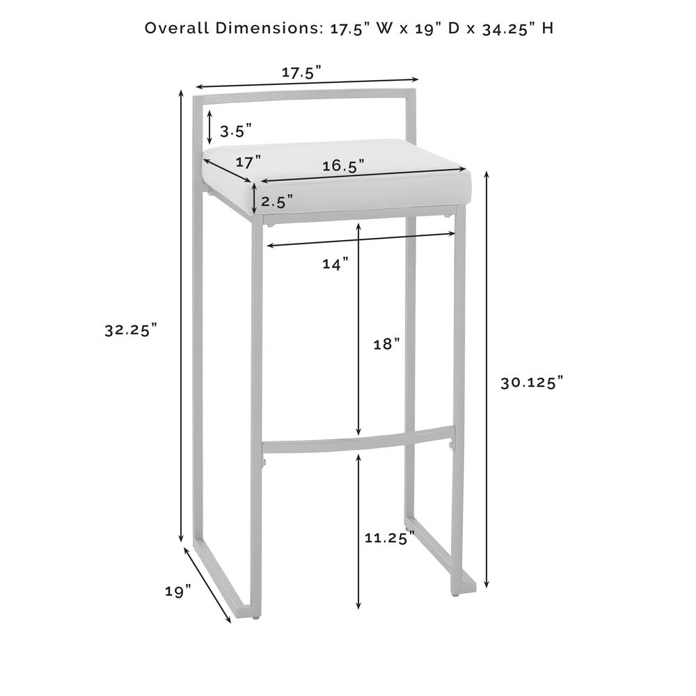 Harlowe 2-Piece Bar Stool Set - 2 Stools. Picture 3