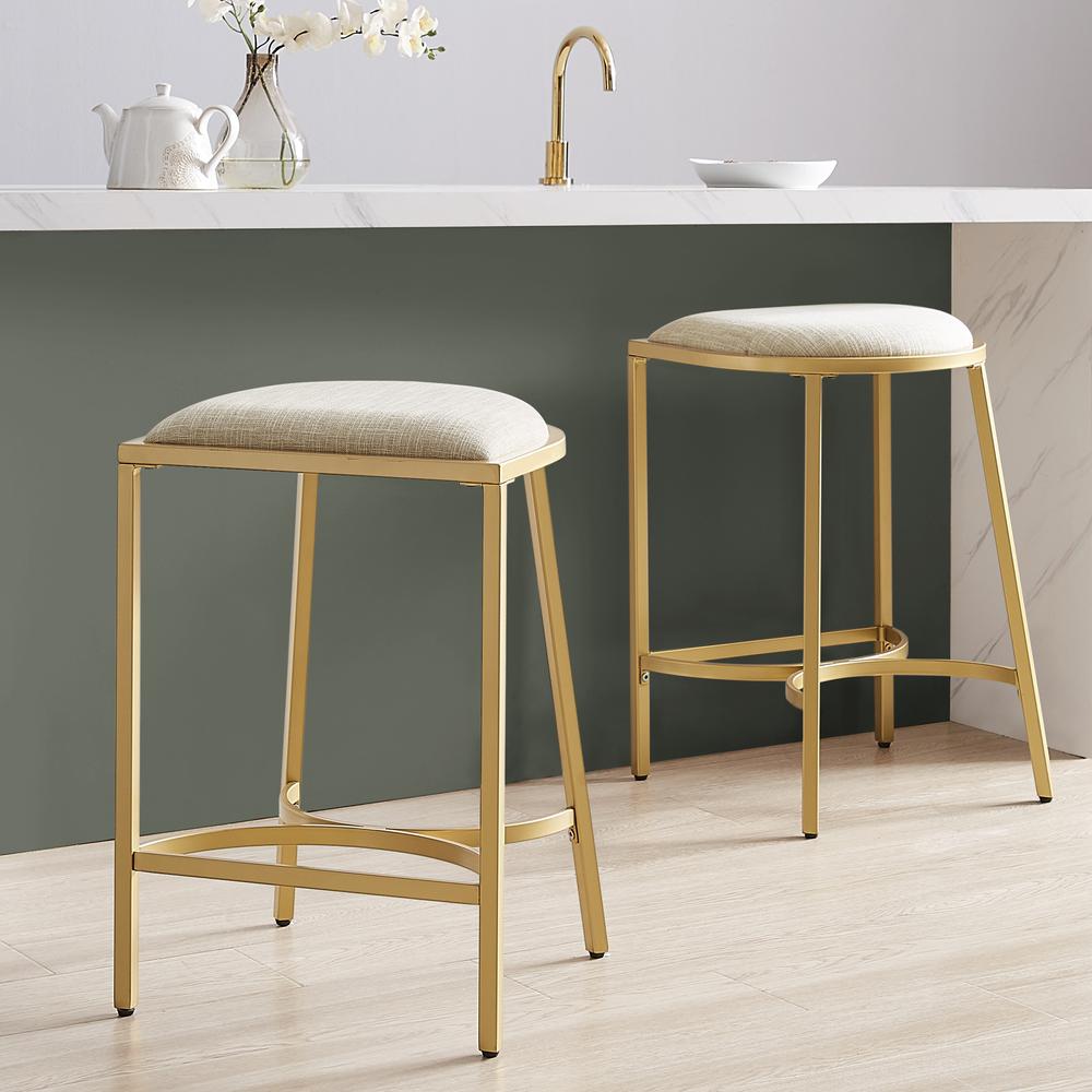 Ellery 2-Piece Counter Height Bar Stool Set. Picture 2