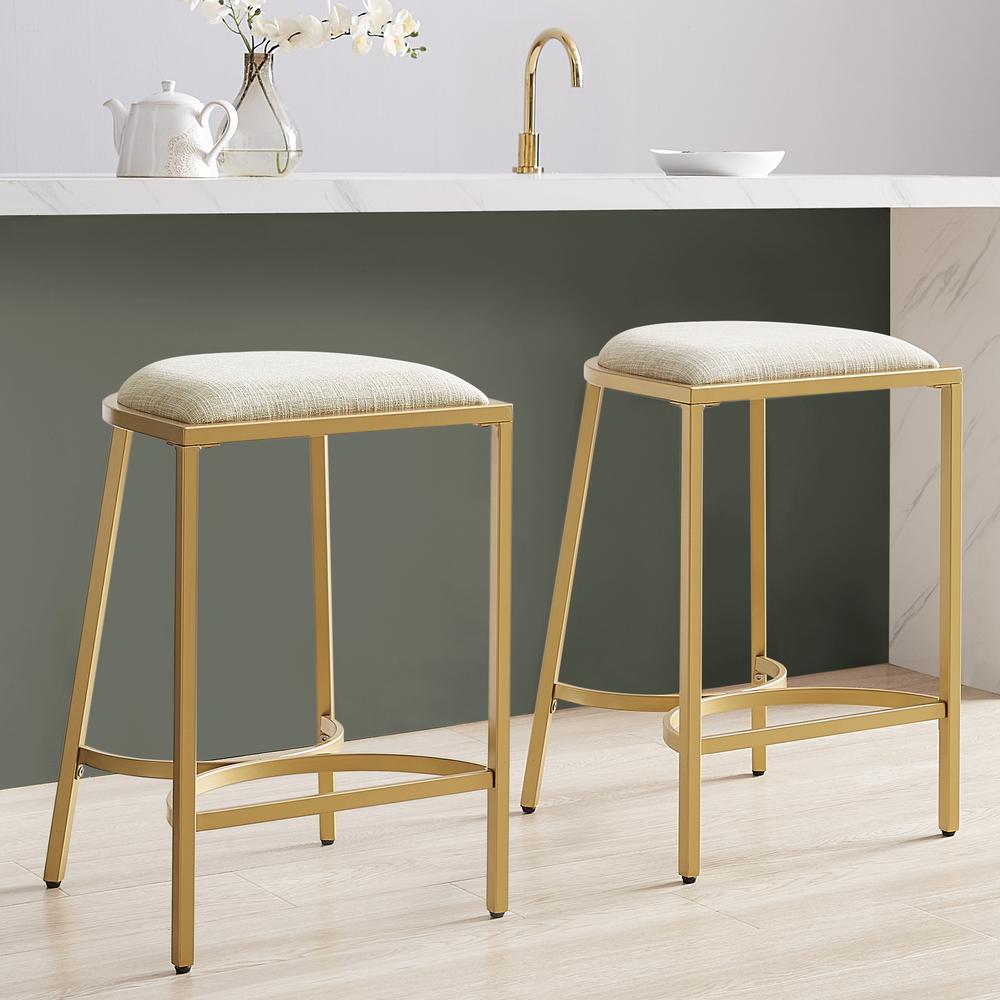 Ellery 2-Piece Counter Height Bar Stool Set. Picture 3