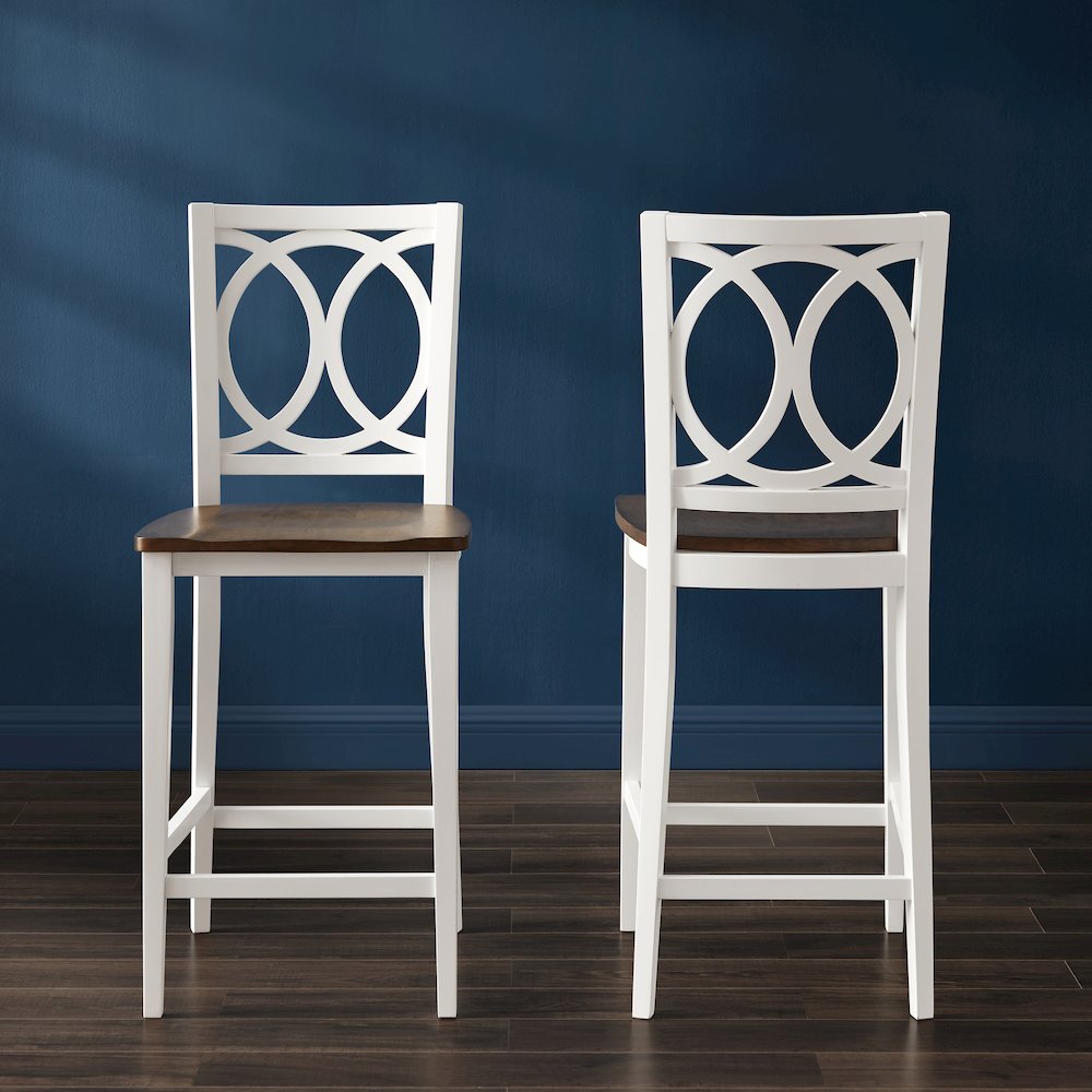 Charlotte 2-Piece Counter Height Bar Stool Set. Picture 6