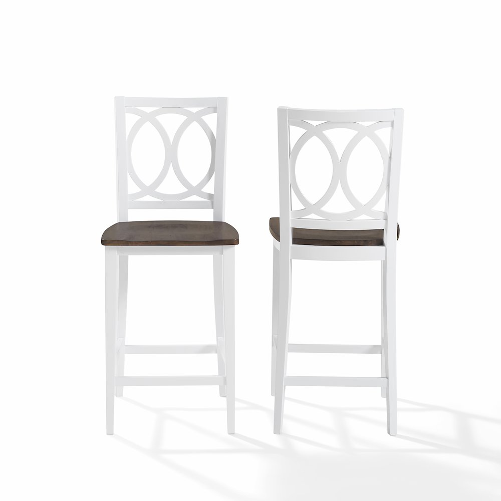 Charlotte 2-Piece Counter Height Bar Stool Set. Picture 2