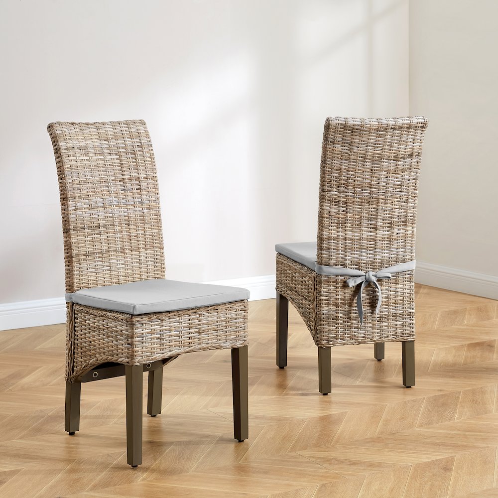ⅱ. dining chair set Kudzu Walnut Dark Wood Side Chair, Set Of 2 | Rooms to Go