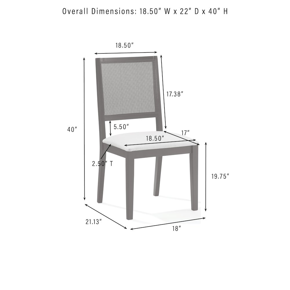 Greer 2-Piece Dining Chair Set - 2 Chairs. Picture 7