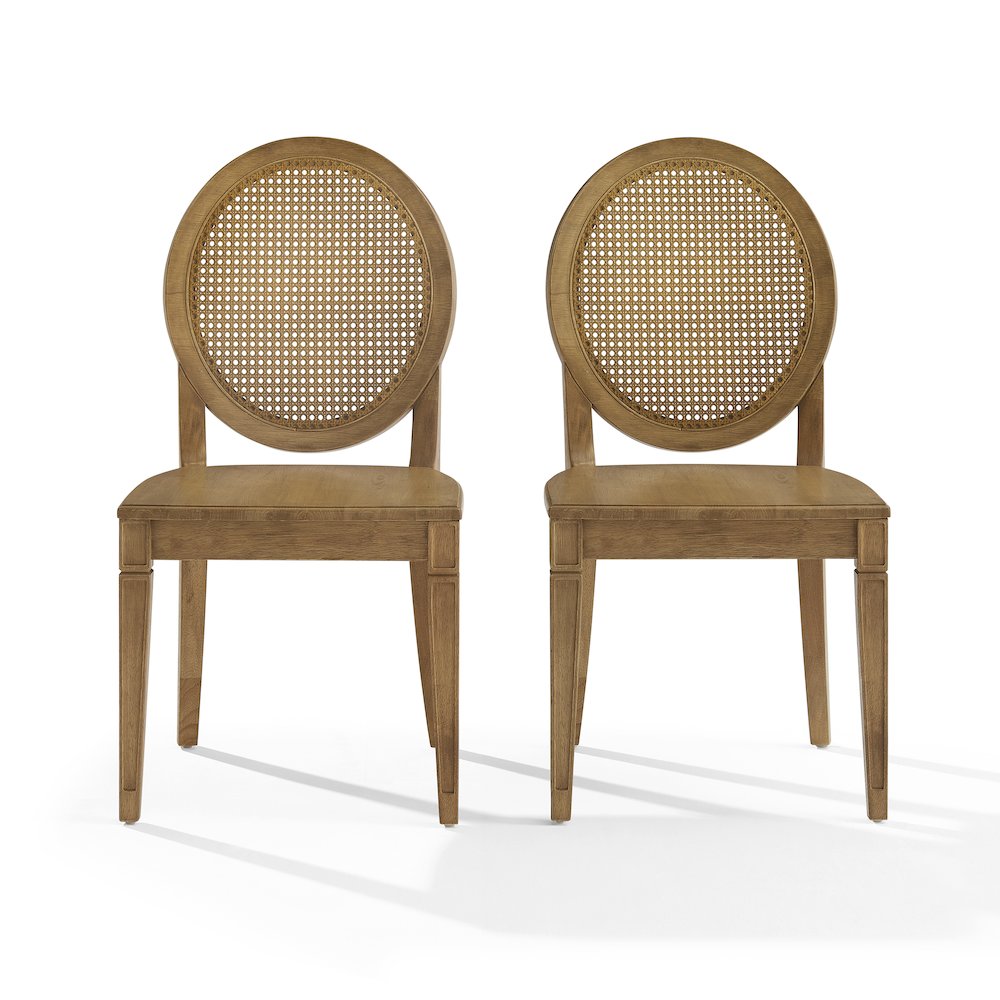 Katia 2-Piece Cane-Back Dining Chair Set - 2 Cane-Back Chairs. Picture 2