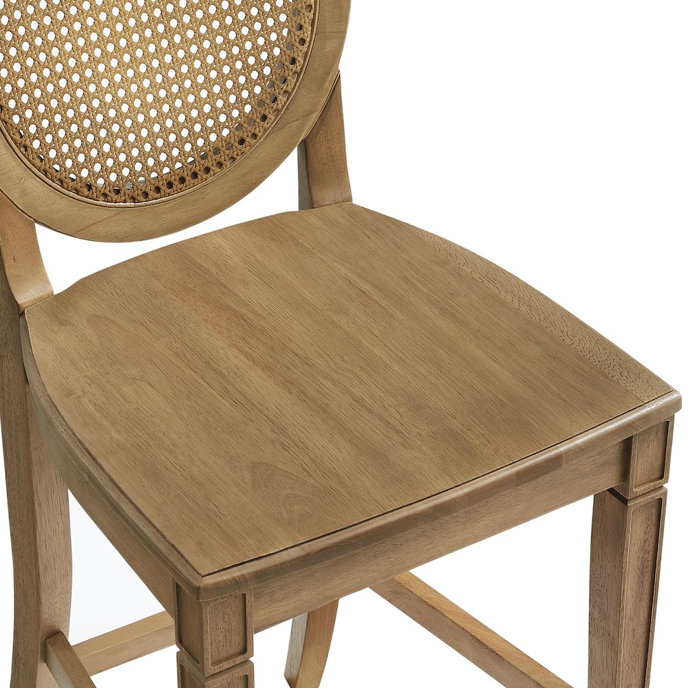 Katia 2-Piece Cane-Back Counter Stool Set - 2 Cane-Back Counter Stools. Picture 7