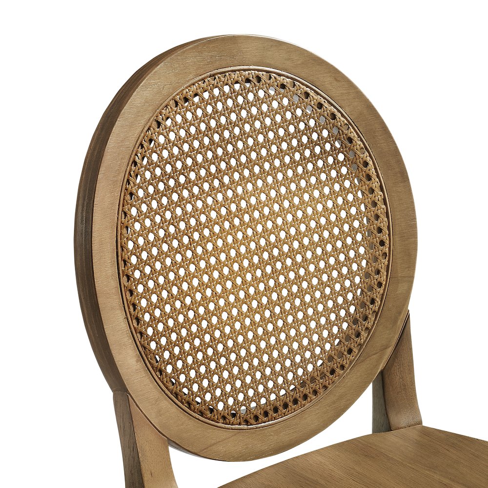 Katia 2-Piece Cane-Back Counter Stool Set - 2 Cane-Back Counter Stools. Picture 8