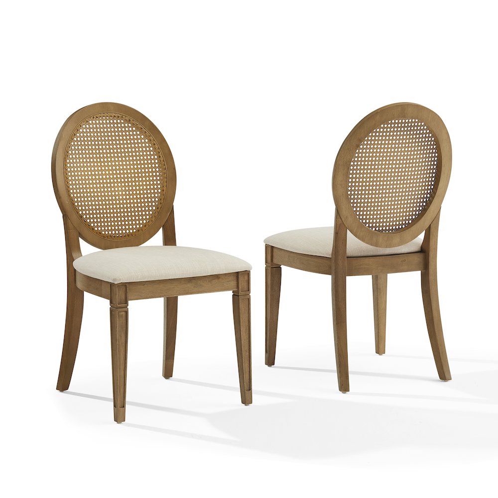 Katia 2-Piece Cane-Back Dining Chair Set - 2 Cane-Back Chairs. Picture 1