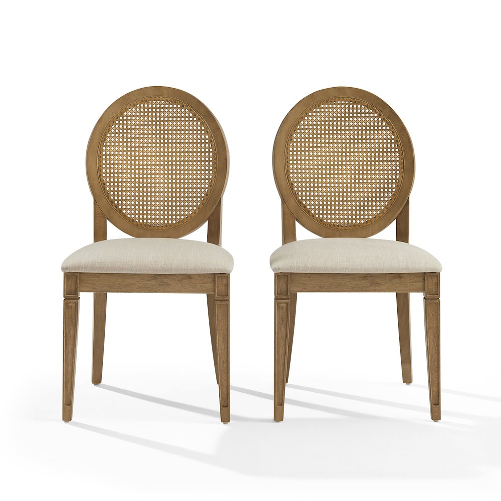 Katia 2-Piece Cane-Back Dining Chair Set - 2 Cane-Back Chairs. Picture 2