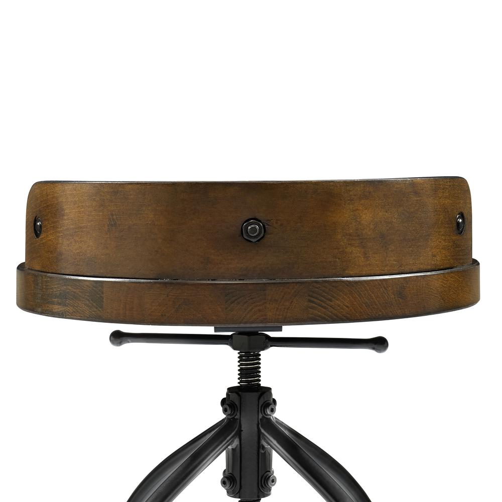 Edison Adjustable Height Swivel Bar Stool. Picture 4