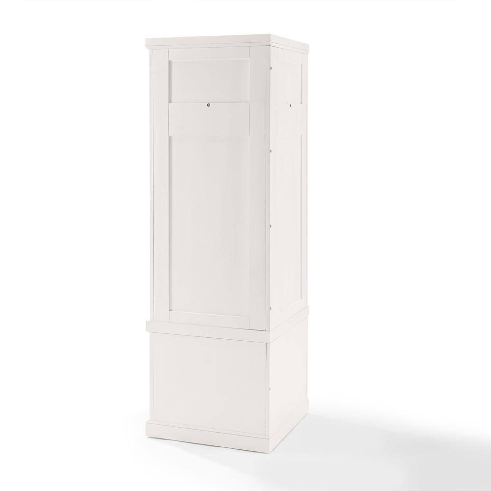 Seaside Corner Hall Tree Distressed White. Picture 8