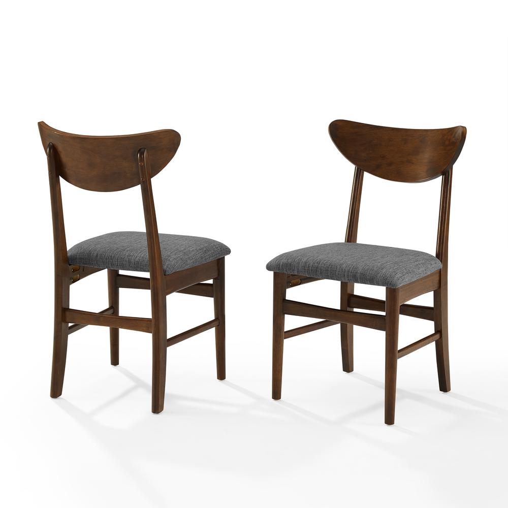 Landon 2-Piece Wood Dining Chairs W/Upholstered Seat - 2 Wood Back Chairs. Picture 7