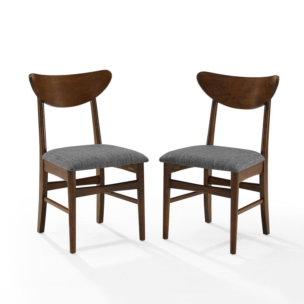 Landon 2-Piece Wood Dining Chairs W/Upholstered Seat - 2 Wood Back Chairs. Picture 8